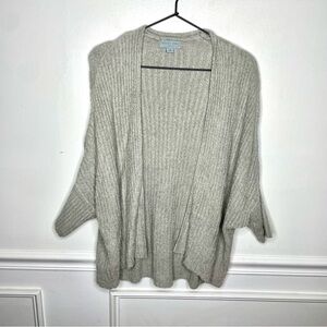 Barefoot Dreams CozyChic Lite Ribbed Shrug Cardi in Meadow Green Womens S/M